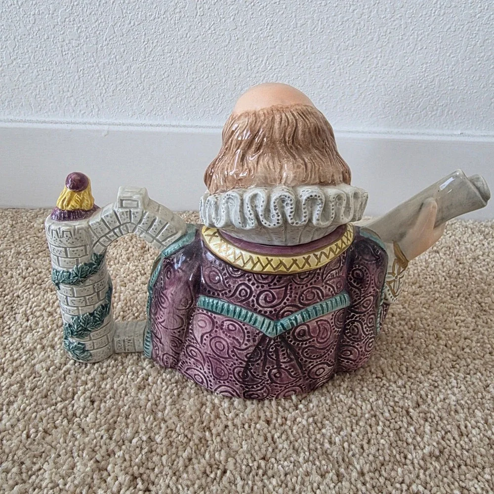 Fitz and Floyd William Shakespeare Teapot Literary Masters Limited Edition 1994